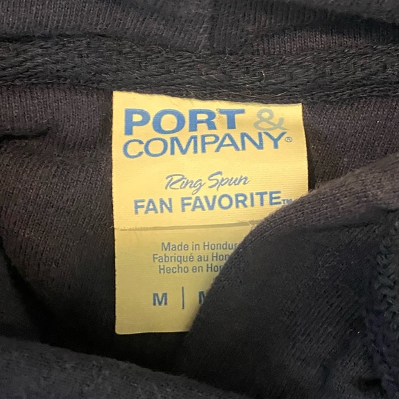 Rosie The Riveter We Can Do It Slogan WW2 Poster Retro Navy Blue Hoodie Sz Med - Picture 9 of 9